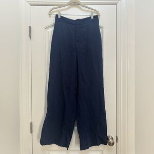 Club Monaco Sonyah Wide Leg Pant in Roman Blue, Size 2, NWT